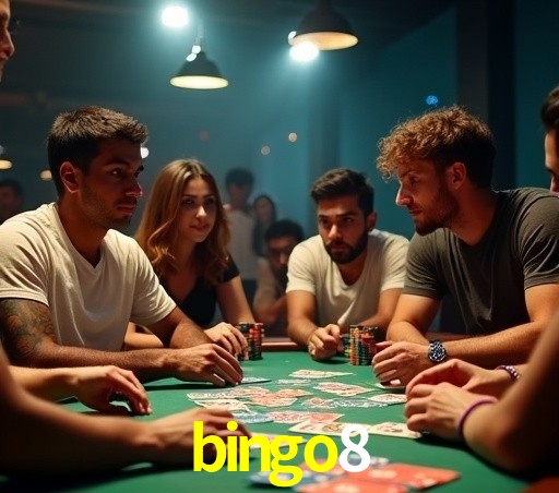 Interface moderna da plataforma bingo8